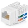 Everest Media Solutions Everest 90 Angled RJ45 Cat6A Keystone Jacks 20Pack in White Slim Profile Female RJ45 Connectors Cat 6A Keystone Jack Compatible with 90 Angled Speed Termination Tool easyJACK B