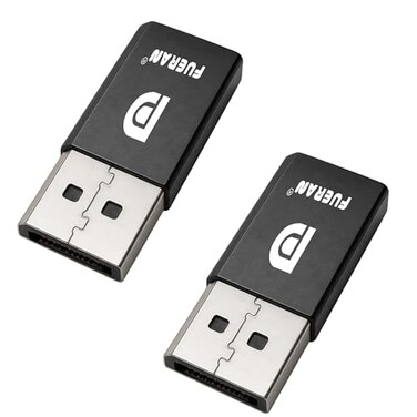 FUERAN DP DisplayPort Display Emulator EDID Emulator Plug 2K fit Headless 2560x160030Hz 4K 4096x216060Hz Display Port Dummy Plug DisplayPort Compatible DP2P