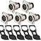 ANMBEST 5PCS HDMI IP67 Waterproof Connector Zinc Alloy Housing Panel Mount Female to Female HDMI Bulkhead Coupler with Weatherproof Dust Cap
