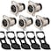 ANMBEST 5PCS HDMI IP67 Waterproof Connector Zinc Alloy Housing Panel Mount Female to Female HDMI Bulkhead Coupler with Weatherproof Dust Cap
