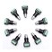 Arnorin 35mm Panel Mount Jack Female Terminal Block Stereo Connector 10 Pack