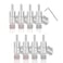 Monosaudio Locking Banana Plugs 8Pcs 45 Degree Banana Connectors Double Screw Speaker Plug for 815 Guage Speaker WireAudioVideo ReceiverSound Systems with LForm Hex WrenchRhodium Plated