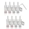 Monosaudio Locking Banana Plugs 8Pcs 45 Degree Banana Connectors Double Screw Speaker Plug for 815 Guage Speaker WireAudioVideo ReceiverSound Systems with LForm Hex WrenchRhodium Plated