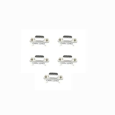 BUELEC CAN DB9 120ohm Adapter 5Pack CAN Bus DB9 Male to Female Terminal Connector with HighPrecision 120 Ohm Resistance Accuracy 0001 PIN2 PIN7 for Industrial Automation Automotive Diagnostics