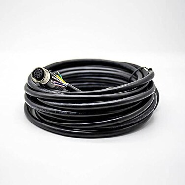 Elecbee M12 ACode Single Female Head Straight Connector Aviation Socket Electrical Cable 8 Pin 5M164ft