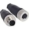 Lonlonty M12 8 Pin Male Female Socket Panel Aviation Wire Connector12mm Industrial Circular Connector Outdoor Waterproof IP67