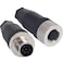Lonlonty M12 8 Pin Male Female Socket Panel Aviation Wire Connector12mm Industrial Circular Connector Outdoor Waterproof IP67