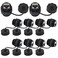 ANMBEST 10PCS Panel Mounting Shielded CAT6 RJ45 Waterproof Connector Cat55e6 8P8C Ethernet LAN Cable Coupler Double Head Adapter with WaterproofDust Cap