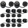 ANMBEST 10PCS Panel Mounting Shielded CAT6 RJ45 Waterproof Connector Cat55e6 8P8C Ethernet LAN Cable Coupler Double Head Adapter with WaterproofDust Cap