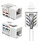 SATMAXIMUM Keystone Jack Cat5e Ethernet Wall Jack 45Degree UTP Punch Down RJ45 Slim Profile Speed Termination White Pack of 510203050 Easier Termination Than 90Degree 30
