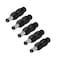 uxcell 5pcs DC Power Connector Adapter 55mm x 21mm Male Plug to 35mm x 135mm Female Jack Converter for Laptop CCTV Camera Strip Lighting Black