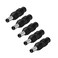 uxcell 5pcs DC Power Connector Adapter 55mm x 21mm Male Plug to 35mm x 135mm Female Jack Converter for Laptop CCTV Camera Strip Lighting Black