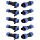 Uonecn SP13 IP68 Waterproof 2 Pin LED High Power Connectors 2 Pin Power Plug Connector Circular Kit Male Plug Female Socket 5 Sets
