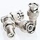 SATMAXIMUM Cctv4Less BNC Male Plug to F Female Jack Adapter Coax Connector 10203050100 Pack 100