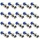 TLS.eagle TLSEagle RG6 Compression F Type Straight Antenna Cable Connector Coax Adapter Pack of 20