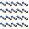TLS.eagle TLSEagle RG6 Compression F Type Straight Antenna Cable Connector Coax Adapter Pack of 20
