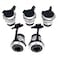ANMBEST 5PCS Panel Mounting RJ45 CAT6 Connector Cat55e6 8P8C Ethernet LAN Cable Adapter Zinc Alloy Housing Double Head Coupler Female to Female with WaterproofDust Cap