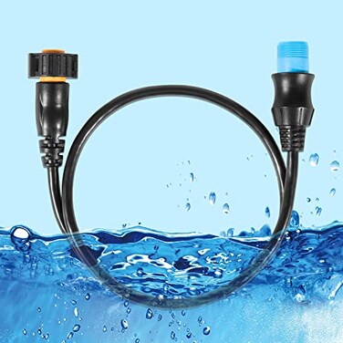 DearChan 8Pin Transducer to 12Pin Sounder Adapter Cable with XID for Model 18079194 Replace for Part Number 0101212210