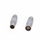 HangTon Compatible for Lemo 1B FGG PHG Connector Male Female Circular Push Pull Free Socket and Cable Plug 4pin Silvery