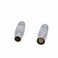 HangTon Compatible for Lemo 1B FGG PHG Connector Male Female Circular Push Pull Free Socket and Cable Plug 4pin Silvery