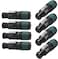 REBUILD SKILLS Neutrik NL4FXXWS 8 Pack 4Pole speakON Cable Connector Green Bushing Screw Terminal Assembly Loud Speaker Audio for Cable Diameters 6 to 12mm