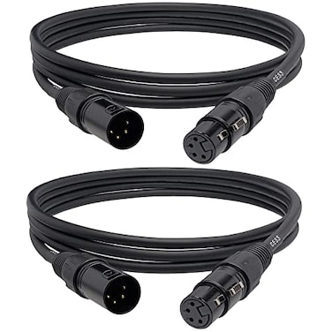 CNCESS 4Pin XLR Balanced Headphone Extension Cable Male to Female 6 Feet 2 Pack