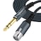 Twozoh XLR Female to 14 TRS Cable 15FT Braided 635mm Stereo Jack Balanced to 3pin XLR Microphone Cable