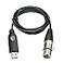 DSD TECH SHAU20A USB to XLR Cable for Dynamic Microphones Such as Shure59FT