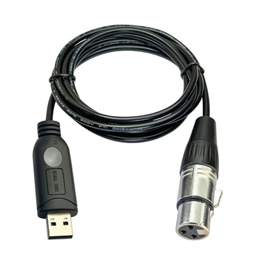 DSD TECH SHAU20A USB to XLR Cable for Dynamic Microphones Such as Shure59FT