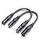 Suanqi XLR Cable 3Pin Male to Female XLR Cable Adapter Professional Balanced Audio Connector for Microphones Mixers and Studio Equipment Durable Metal Construction 6in2pack