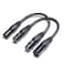 Suanqi XLR Cable 3Pin Male to Female XLR Cable Adapter Professional Balanced Audio Connector for Microphones Mixers and Studio Equipment Durable Metal Construction 6in2pack