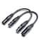 Suanqi XLR Cable 3Pin Male to Female XLR Cable Adapter Professional Balanced Audio Connector for Microphones Mixers and Studio Equipment Durable Metal Construction 6in2pack