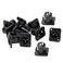 bnafes XLR Male Audio Speaker Panel Socket Microphone Adapter Straight Terminal Panel Mounted Connector 12 Pcs