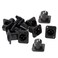 bnafes XLR Male Audio Speaker Panel Socket Microphone Adapter Straight Terminal Panel Mounted Connector 12 Pcs