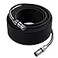 Kxable XLR Microphone Cable 150 FT XLR Male to Female Balanced Mic Cable 3Pin Shielded Speaker Cord Zinc Alloy Connectors 22AWG Pure Copper Metal Spring SR Recording Studio Podcast Black