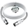 Kxable XLR Microphone Cable 1 FT XLR Male to Female Balanced Mic Cable 3Pin Shielded Speaker Cord Zinc Alloy Connectors 22AWG Pure Copper Metal Spring SR Recording Studio Podcast White