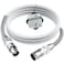 Kxable XLR Microphone Cable 1 FT XLR Male to Female Balanced Mic Cable 3Pin Shielded Speaker Cord Zinc Alloy Connectors 22AWG Pure Copper Metal Spring SR Recording Studio Podcast White