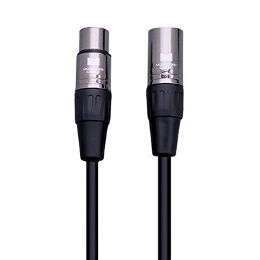 Monster Prolink Classic Microphone Cable 10 feet Silver Contact XLR Cables Mic Cable wMultiTwist Construction 95 Copper Braided Shield XLR