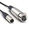 SiYear Mini XLR Male to XLR Female Plug Microphone Cable for Blackmagic Pocket 4K Camera Video Assist 4K Mini 3 Pin Pro Lapel Audio Cable 5FT15M