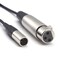 SiYear Mini XLR Male to XLR Female Plug Microphone Cable for Blackmagic Pocket 4K Camera Video Assist 4K Mini 3 Pin Pro Lapel Audio Cable 5FT15M