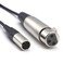 SiYear Mini XLR Male to XLR Female Plug Microphone Cable for Blackmagic Pocket 4K Camera Video Assist 4K Mini 3 Pin Pro Lapel Audio Cable 5FT15M