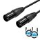 Yinker XLR Microphone Cable Male to Male 3 Pin Male to Male Microphone Cable with OxygenFree Copper 5ft15m 2pack