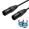 Yinker XLR Microphone Cable Male to Male 3 Pin Male to Male Microphone Cable with OxygenFree Copper 5ft15m 2pack