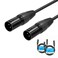 Yinker XLR Microphone Cable Male to Male 3 Pin Male to Male Microphone Cable with OxygenFree Copper 5ft15m 2pack