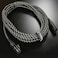 Iconic Cables 7 Pin XLR 20ft Female to Male Vacuum Tube Microphone 20 Cable Cord Black Tweed