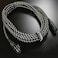 Iconic Cables 7 Pin XLR 20ft Female to Male Vacuum Tube Microphone 20 Cable Cord Black Tweed