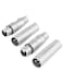CableCreation 2Pair XLR Male to Male XLR Female to Female 3PIN Adapter Connector Compatible with MicrophoneMixerSilver