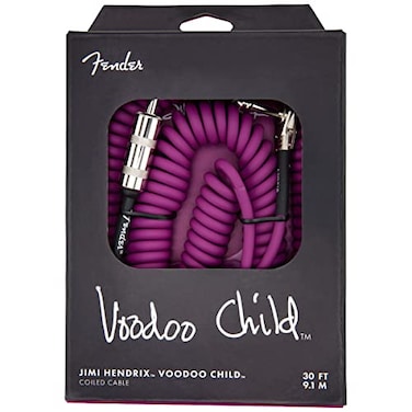 Fender 30 Feet Hendrix Voodoo Child Cable Purple Straight to Angled