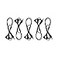 Kurrent Electric 5 Pack of 2 Way Split Effects Pedal DC Power Cables for CIOKS Power Supplies
