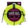 Ernie Ball Braided Instrument Cable StraightAngle 10ft Neon Yellow P06080
